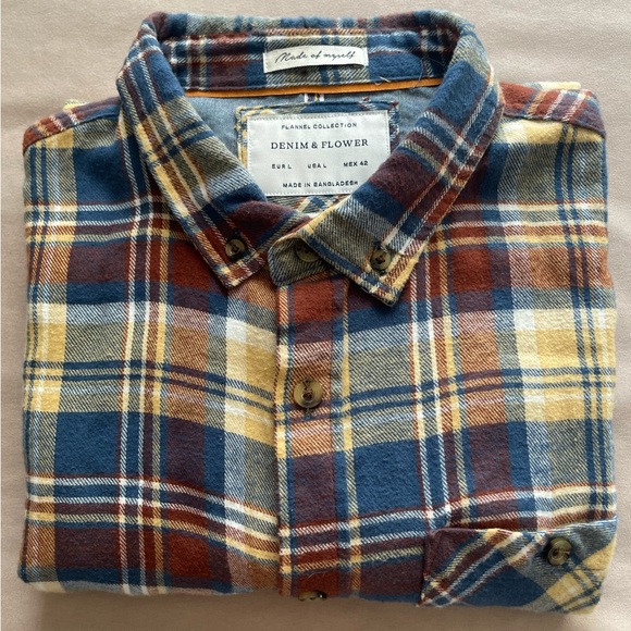 Denim & Flower Flannel - Picture 2 of 7